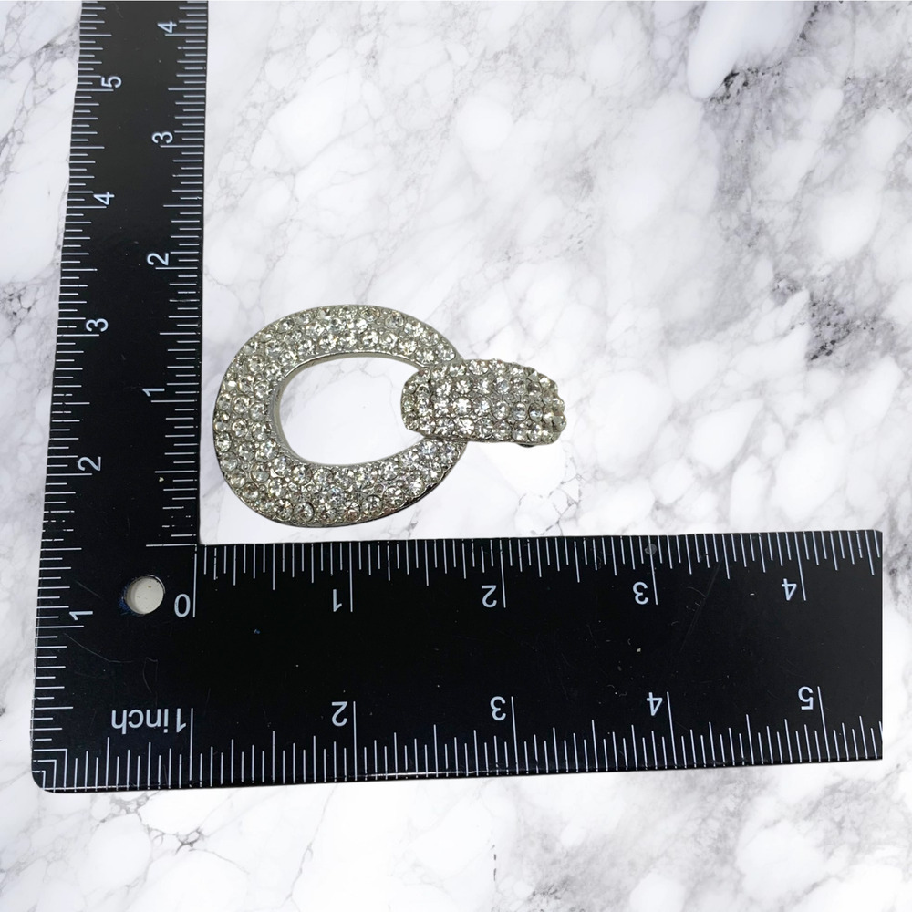 Jay Feinberg Strongwater Crystal Doorknocker Statement Clip On Earrings Mogul - Picture 5 of 5